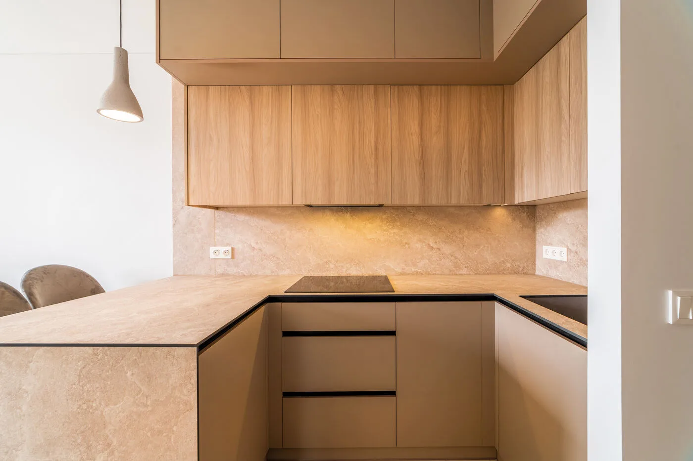 Open living and kitchen